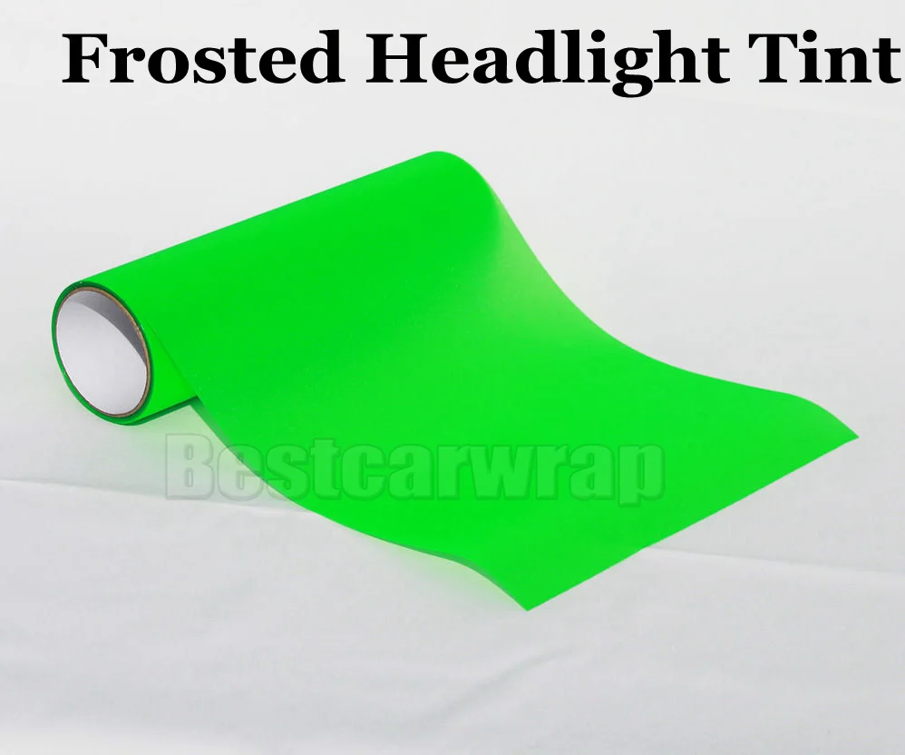 1 рулон матовая зеленая затеняющая пленка для фар противотуманная Автомобильная