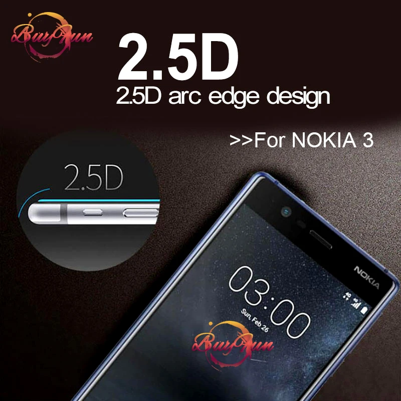Для Nokia 3 Nokia3 стекло полное покрытие закаленное для TA 1020 1032 2017 9 H Защитная пленка
