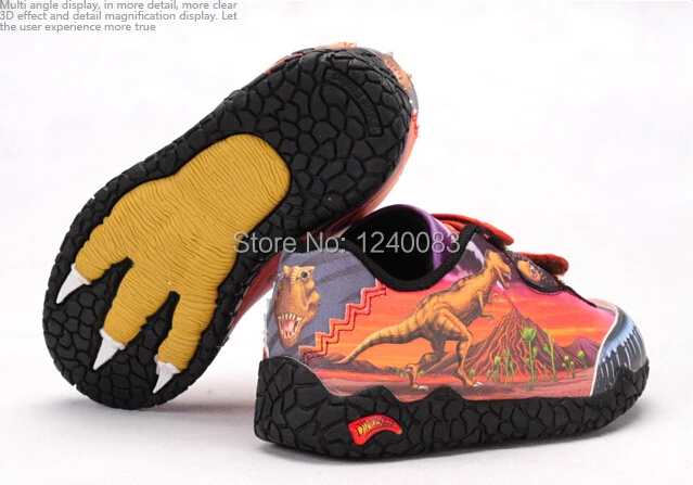 Boys and girls dinosaur shoes with light color Velcro DR | Детская одежда и обувь