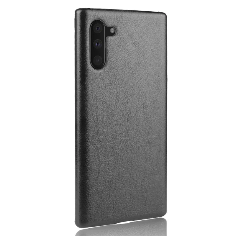 Чехол для samsung Galaxy Note 10 Роскошный чехол из искусственной кожи личи Твердый