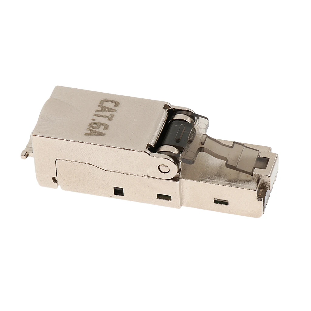 CAT6A RJ45 сетевой разъем Модульные вилки экранированные Разъемы Ethernet многожильный провод AWG 27/7 до 22/7