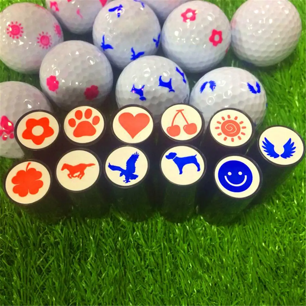 

Colorfast Quickdry Golf Ball Stamp Stamper Marker Impression Seal Gift Random model delivery special