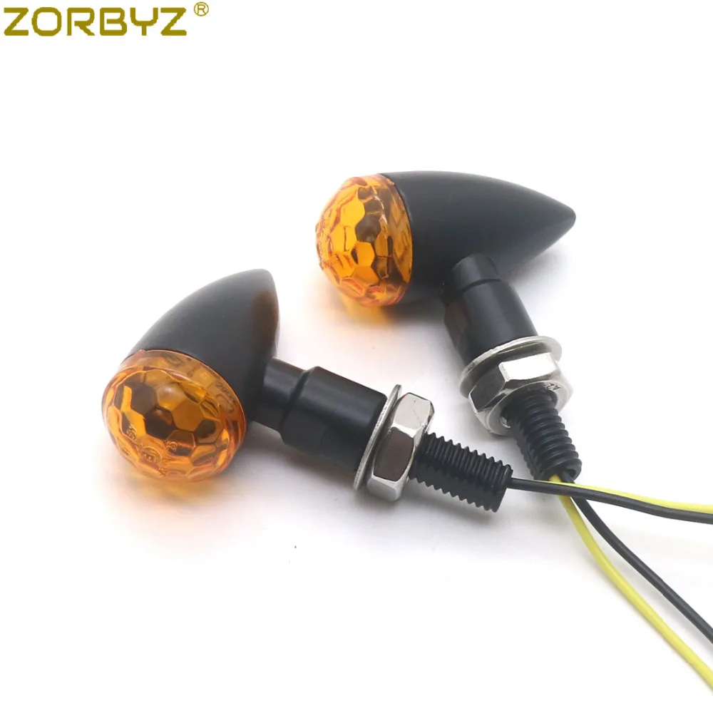 ZORBYZ мотоцикл металлический черный светодиодный мини пуля сферические линзы