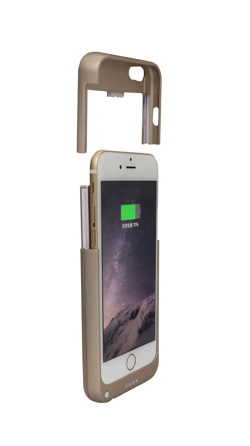 Тонкий чехол с аккумулятором для iPhone 7 8 6 S зарядным устройством 6s Plus подставкой и