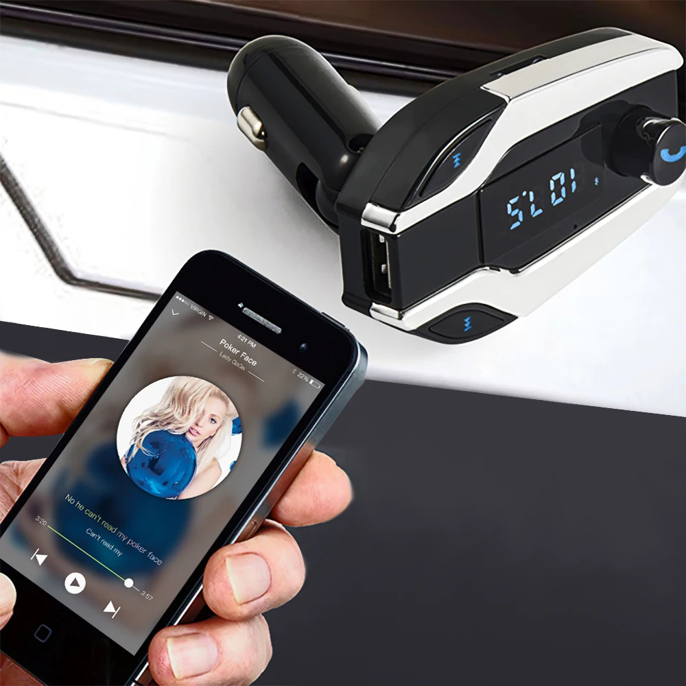 Автомобильный Bluetooth плеер Onever с FM модулятором и USB портом|fm transmitter modulator|player fm