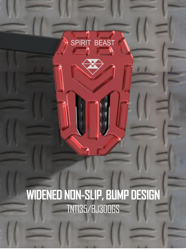 Spirit beast аксессуары для мотоциклов BN600 педаль тормоза алюминиевый сплав Модифицированная TNT135 Расширенная педаль тормоза Нескользящая