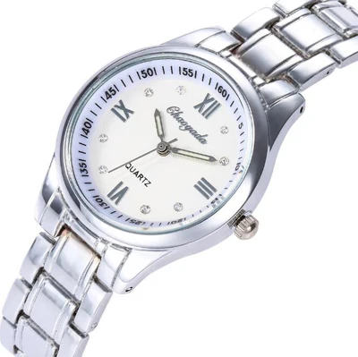 new women men couples lovers stainless steel diamond business quartz watches ladies luxury gold sliver bracelet watches - Цвет: E WOMEN