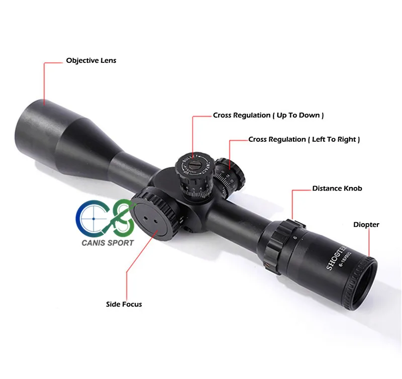 Shooter Rifle Scopes ST 6-18X50FFP Riflescope объективный Фокус черный 1 дюйм диаметр трубки Военная