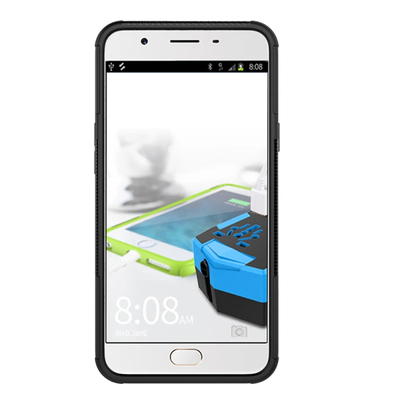 Heavy Duty Робот чехол для Oppo F1S гибридный 2 в 1 Жесткий PC Soft ТПУ прочная задняя Броня