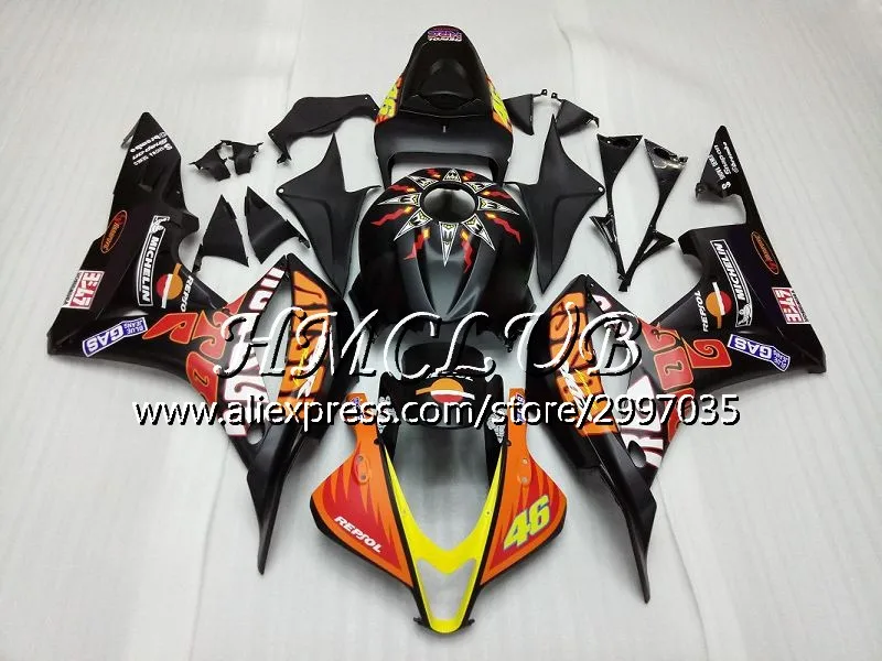 No. 18 Литые изделия для Honda CBR 600 RR 600F5 Repsol оранжевый CBR600RR 2007 2008 81HC. 1 CBR600F5 F5 07 08 CBR 600RR CBR600 RR 07 08 обтекатель - Цвет: No. 18