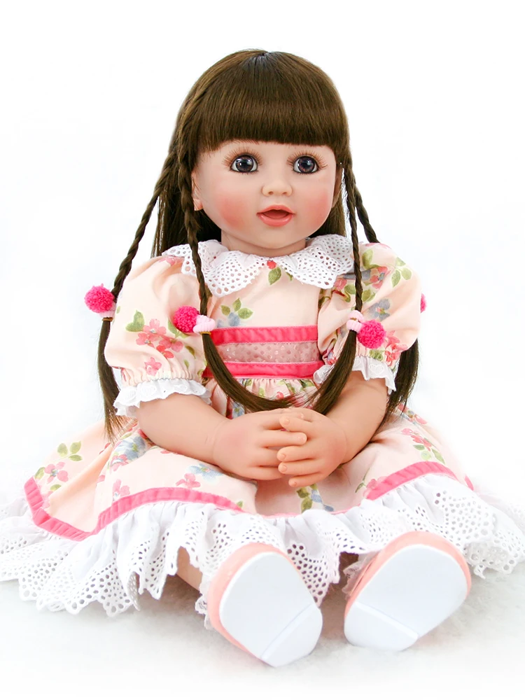 Большая кукла-младенец reborn todder girl 60 см длинная мягкая расческа для волос сюрприз