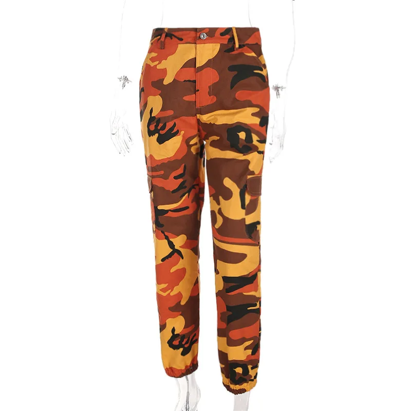 

Women Casual Pants Summer pink Jogger Pants Military Camouflage Trousers Women Slim Fit Female Elegant Capris Camo Grils Pant
