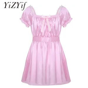 Нижнее белье YiZYiF мужское, мягкое, блестящее, с квадратным вырезом, атласный, высокий, низкий