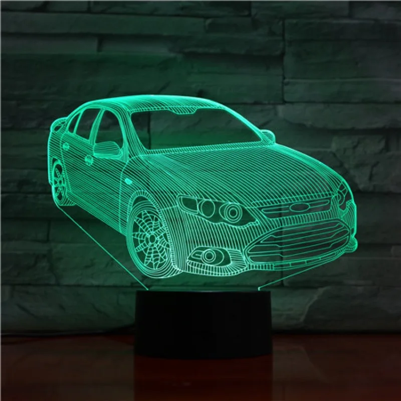 VCity 3D ночной Светильник Новинка Настольная лампа светодиодный светильник ing