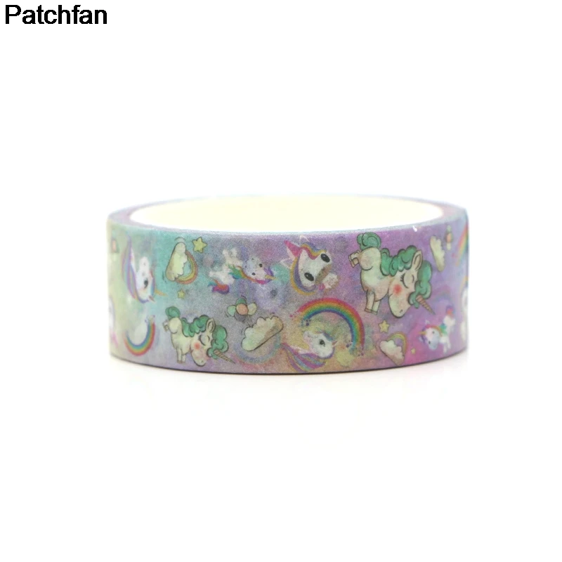 Patchfan мультфильм лошадь Забавный DIY Скрапбукинг клейкая бумага Васи маскирующая лента печатные узоры наклейки A1960