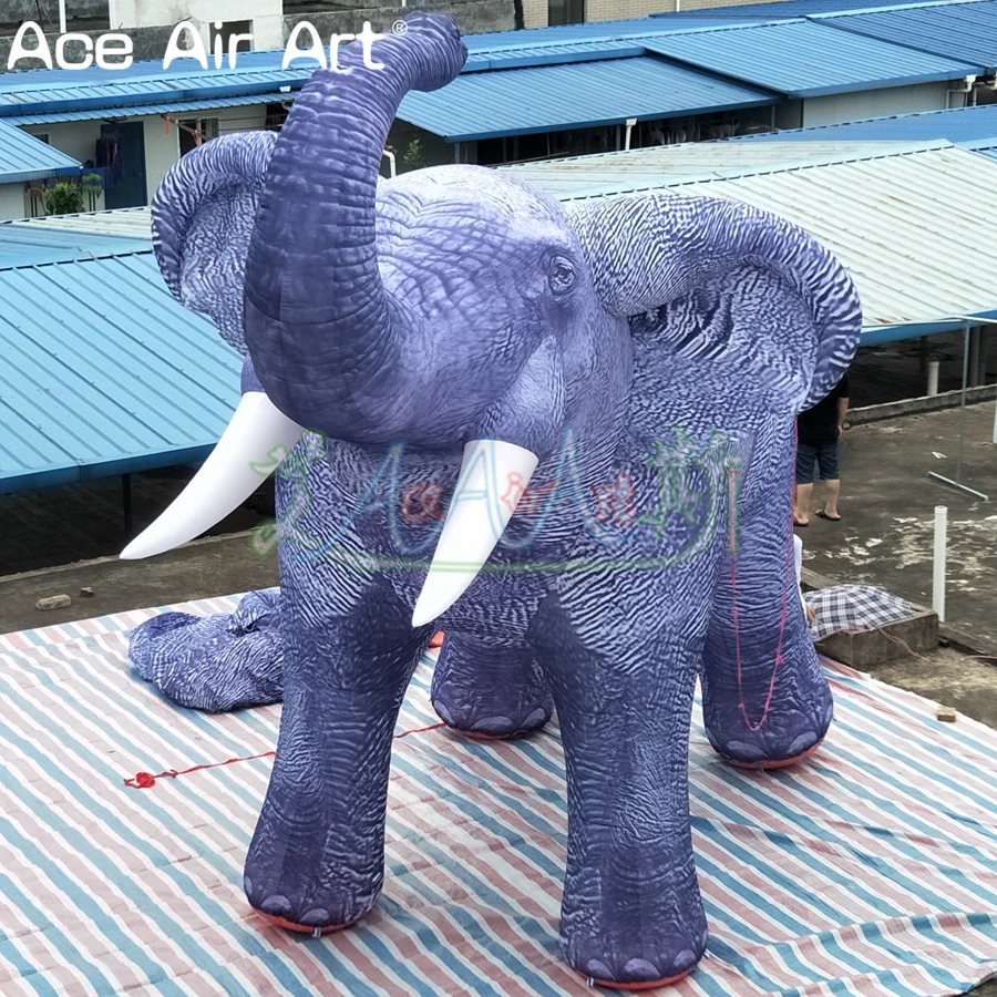 Huge purple inflatable elephant/Africa elephant animal cold balloon replica model for event decoration/safari display | Игрушки и хобби