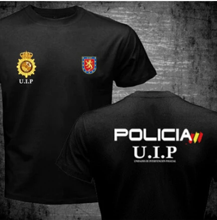 2 Espana Policia испанская национальная полиция Espana Policia Cnp Uip УПО анти бунт спецназ Geo Goes спецназ Мужская футболка классная футболка - Цвет: 2