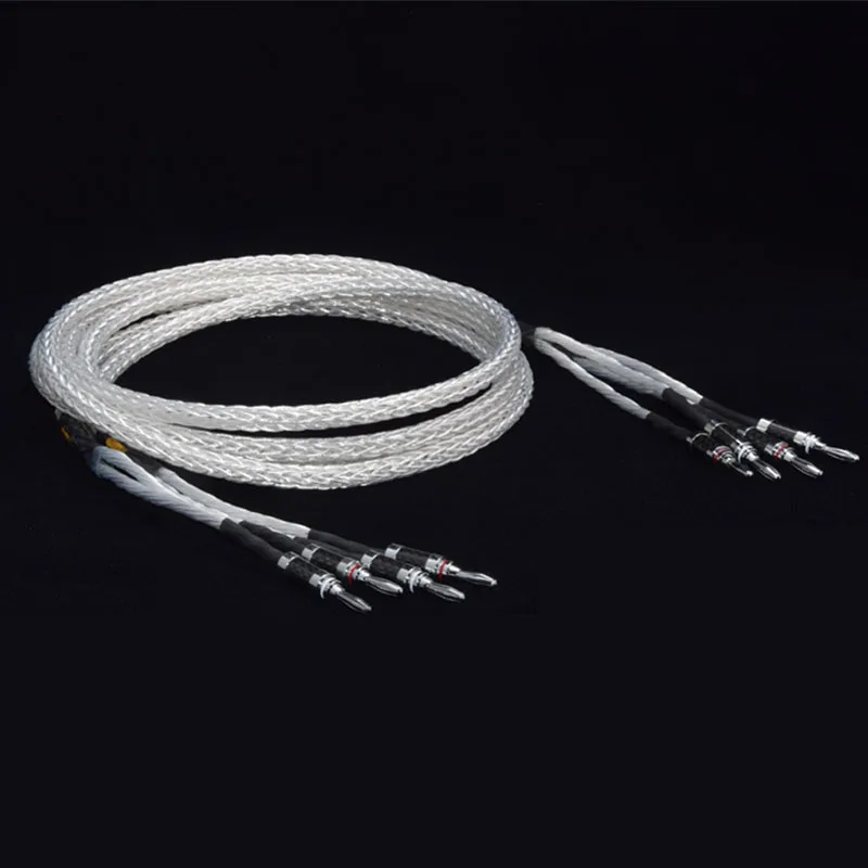 Посеребренный Hi Fi 8ag Акустический кабель ATAUDIO высокопроизводительный 6N OCC Hifi