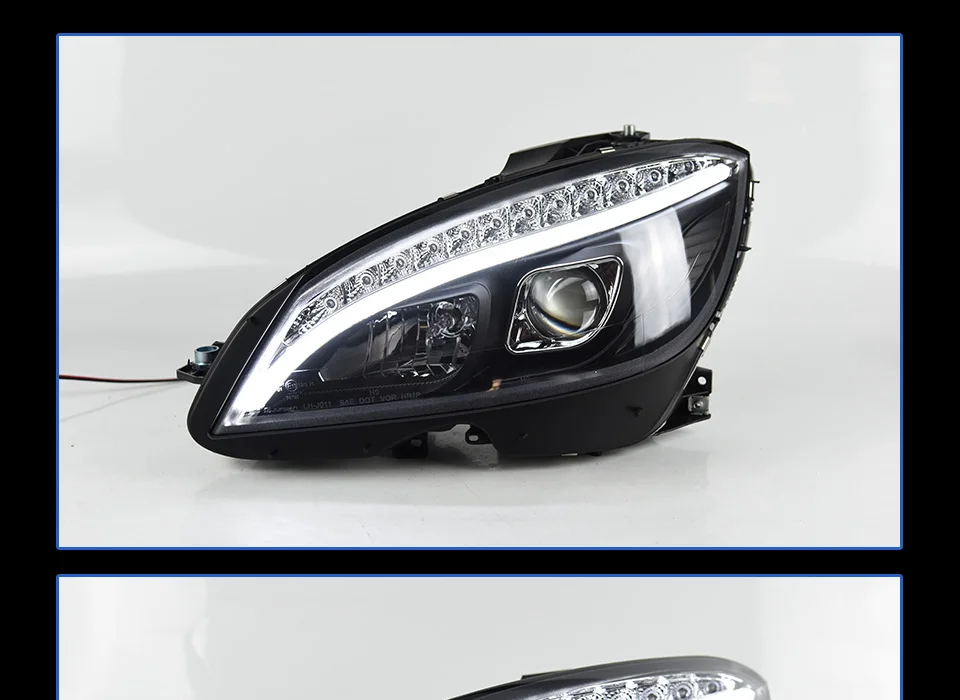 AKD Тюнинг автомобилей фары для W204 фары 2007-2010 C300 C260 обновление W205 фары светодиодный DRL Hid биксенон авто аксессуары