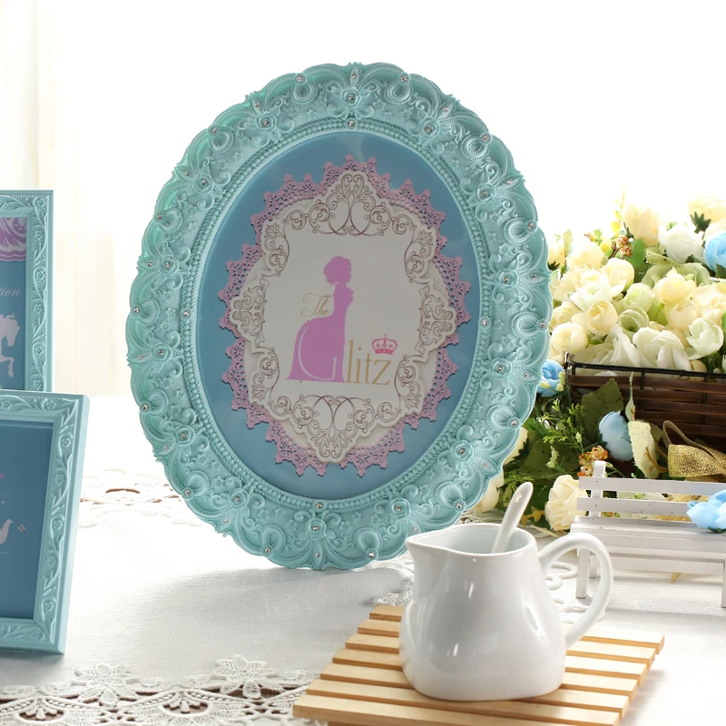 Горячая Распродажа 9 шт./компл. набор настенных фоторамок европейский стиль синие