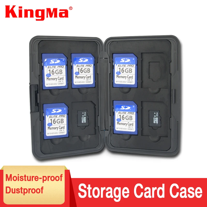 KingMa алюминиевый сплав EVA микро для SD MMC TF Коробка хранения карт памяти Защитный