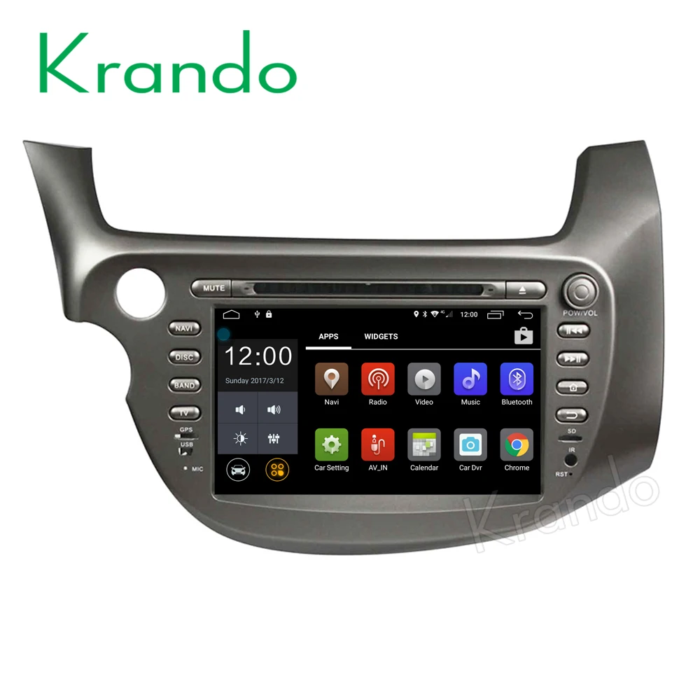 Автомобильная аудиосистема Krando 8 дюймов Android 0 мультимедийная система для Honda Fit Jazz