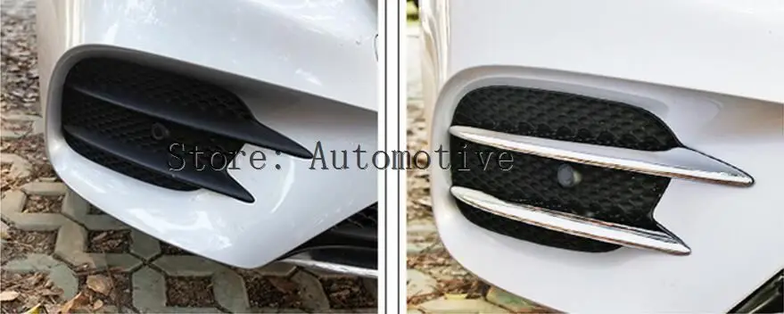4 шт. ABS Хромированная передняя противотуманная фара Накладка для Mercedes Benz E Class W213