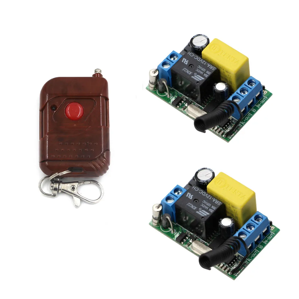 Новый радиочастотный беспроводной фотоаккумулятор 220 В реле 1 канал 10 А приемник 2