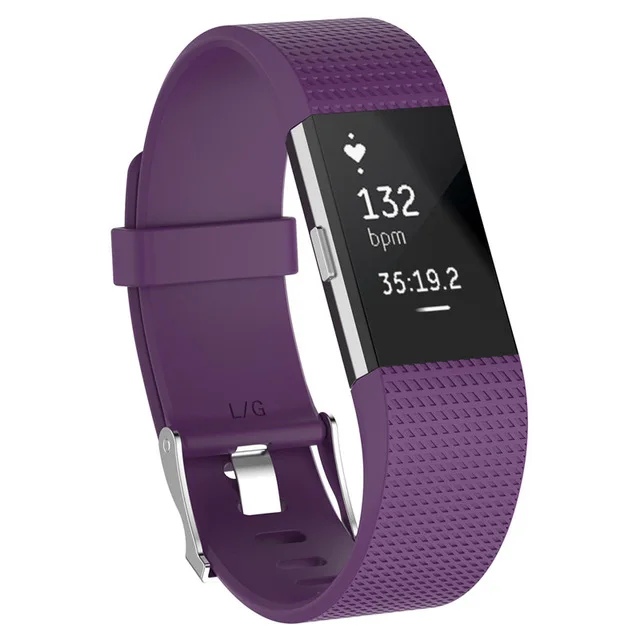 Модный женский и мужской браслет ремешок для часов Fitbit Charge 2 мягкий силиконовый |