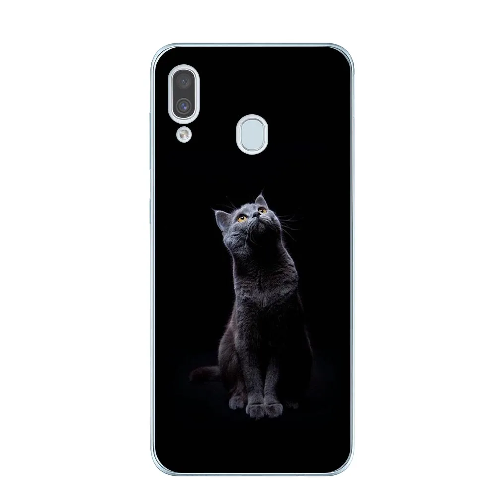 Классный Кот мягкий TPU чехол для телефона чехол для Coque samsung A10 A20 A30 A40 A50 A60 A70 A80 A6 A8 плюс A7 A9 силиконовый чехол s