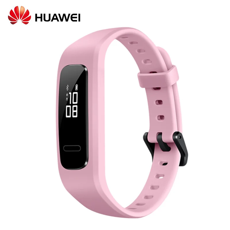 pink huawei Band 3e Running Genius умный Браслет Шагомер 50 м водонепроницаемый башмак-пряжка трекер сна сообщение напоминание - Цвет: pink