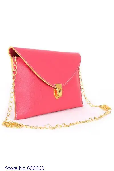 Fashion bolsos mujer bolsas femininas couro Candy Rosy Black leather Retro Envelope Clutch Bag LC74022|bag unisex|bag for macbook probag dell |