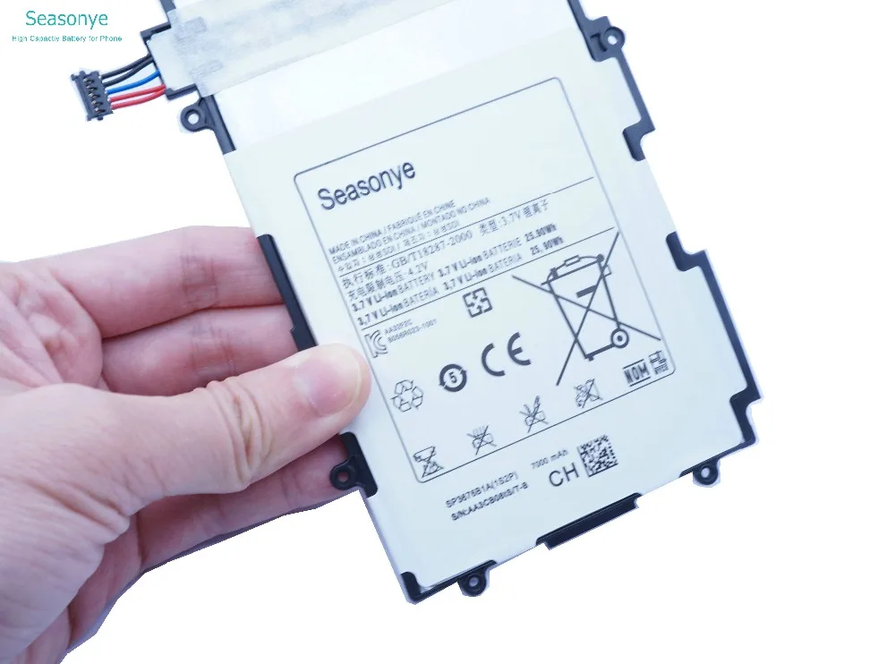 Seasonye 7000 мАч/25.9Wh SP3676B1A(1S2P) замена Батарея для samsung Galaxy Tablet Tab 2 Note 10,1 P5100 P5110 P7500 P7510