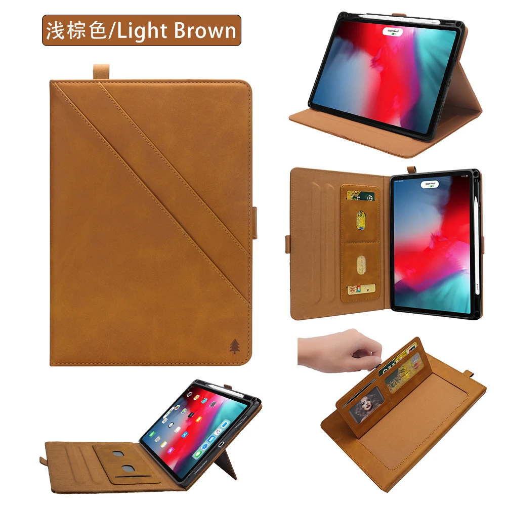 Для iPad Pro 11 чехол с держателем карандаша,(поддержка зарядки карандаша) кошелек Многофункциональные Чехлы съемный слот для карт filp