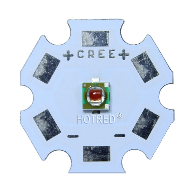 1 шт. 1-3 Вт CREE XP-E XPE фото глубокий красный 660nm светодиодный темно-красный светодиодный излучатель Didoes на 20 мм/16 мм/14 мм/12 мм/8 мм PCB
