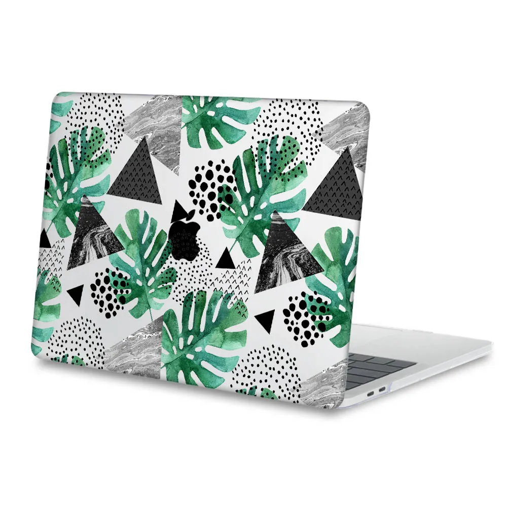 Пластиковый жесткий чехол для Macbook 12 Air Pro retina 11 13 1" для Mac Book New Pro 13,3 15,4" Touch bar A2159 летний узор - Цвет: B024