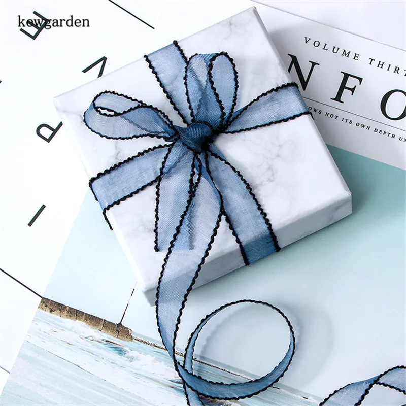 Лента для волос Kewgarden атласная 15 25 40 мм черная упаковочные ленты вручную