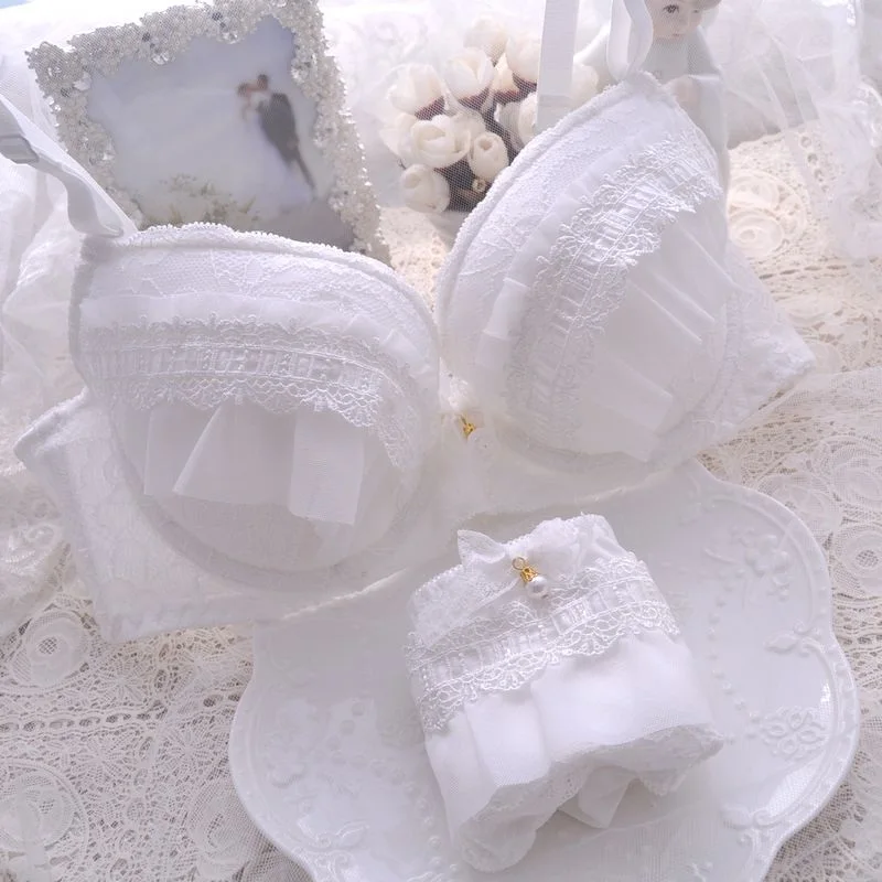 Комплект женского нижнего белья из бюстгальтера пуш ап и трусиков|Комплекты