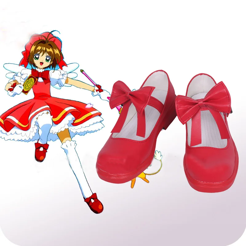 Cardcaptor Sakura кимоно Сакура обувь для косплея сапоги женские Хэллоуин Карнавал аксессуар к костюму для вечеринки