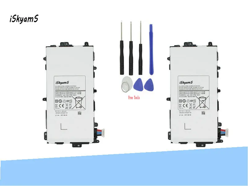 ISkyamS 2x4600 мАч SP3770E1H Сменный аккумулятор для Samsung Galaxy Note 8 0 3G GT-N5100 GT-N5110 N5100 N5120 планшет