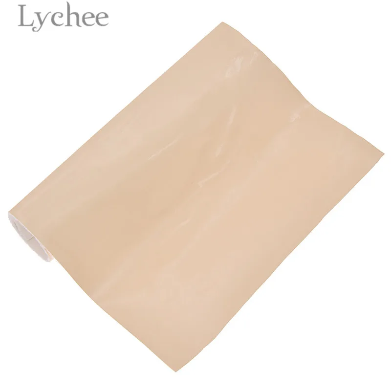 5 Lychee 21x29 см A4 Гладкая лакированная ткань из искусственной кожи сплошной цвет синтетическая кожа DIY материал для сумки одежды - Цвет: 5