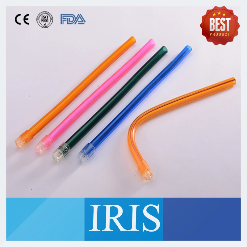 

100pcs Colorful Dental Plastic Suction Tips Disposable Dental Suction Saliva Ejector for Medical and Dental Use