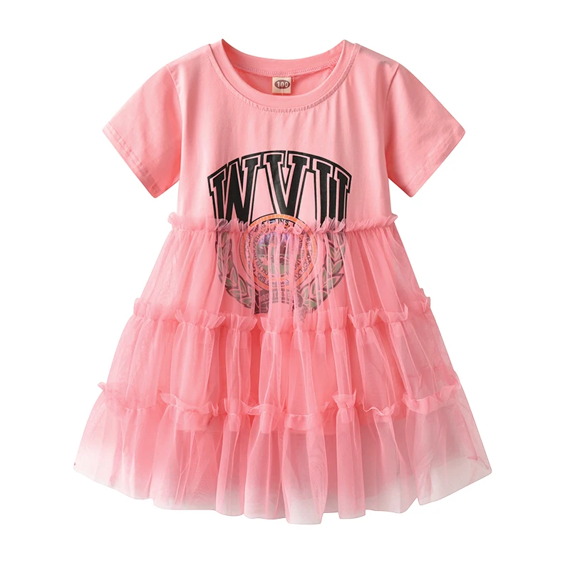 Детское модное корейское платье для малышей 2019 трендовая одежда с принтом в виде