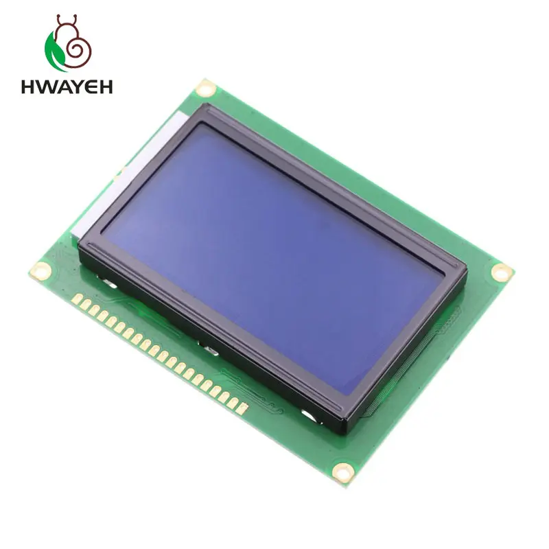 1 шт. ЖК дисплей 12864 128x64 точки графика синего цвета Подсветка модуль raspberry для