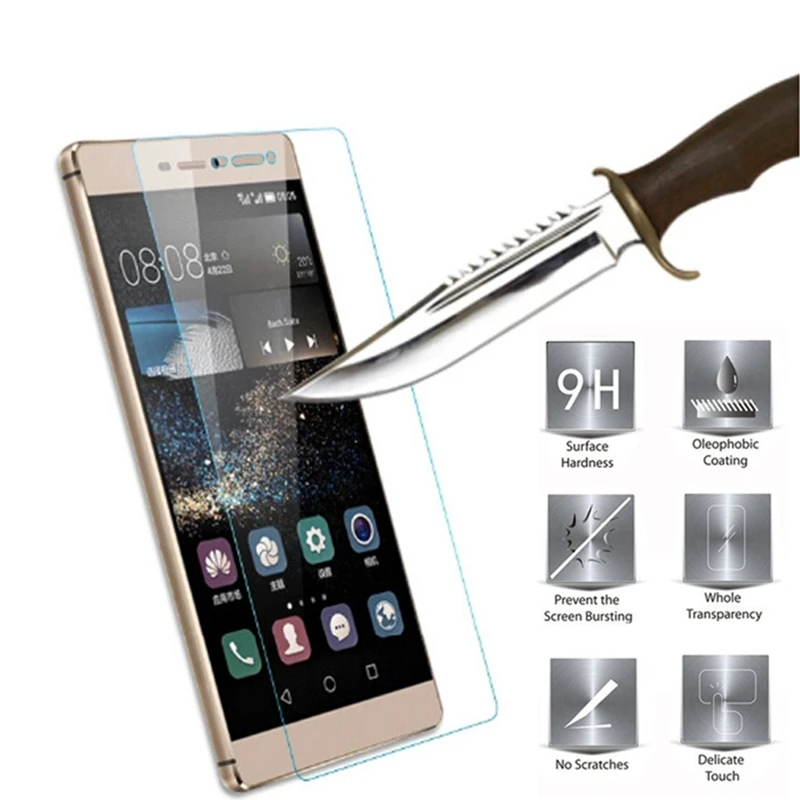 Tempered Glass Screen Protector for Huawei y6 y5 y3 ii 2017 y5c y3c Y7 Prime Y9 2018 HD Clear Glossy Anti-glare+Cleaning Kit |