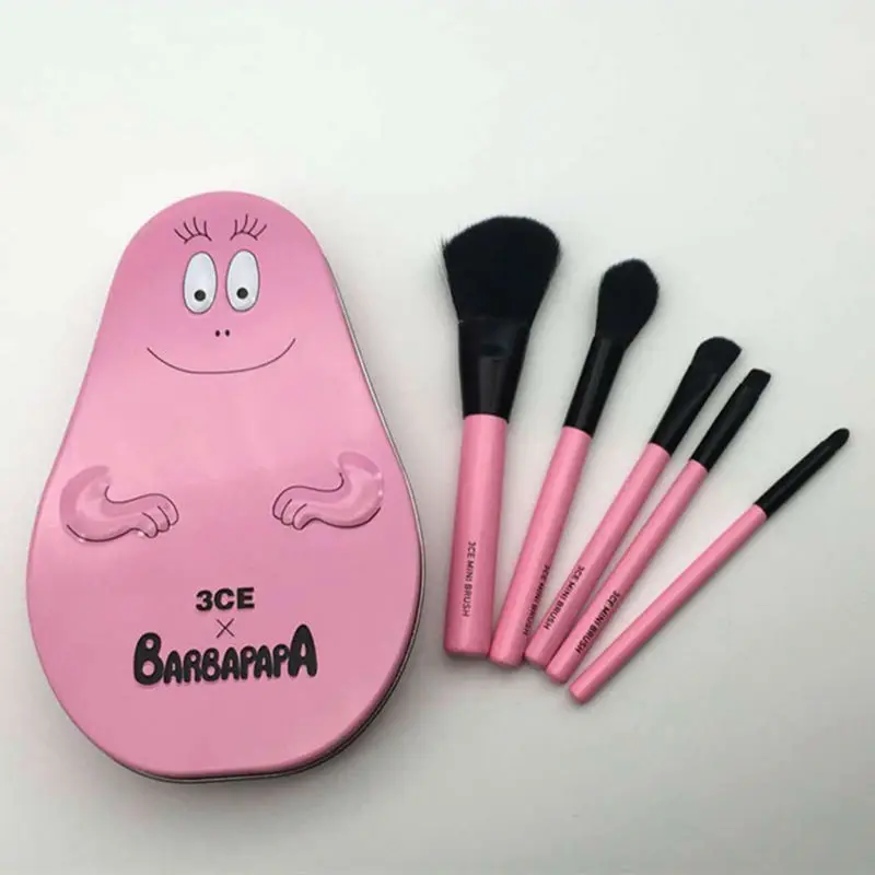 Профессиональный 5 шт./компл. kawaii косметический набор кистей для макияжа
