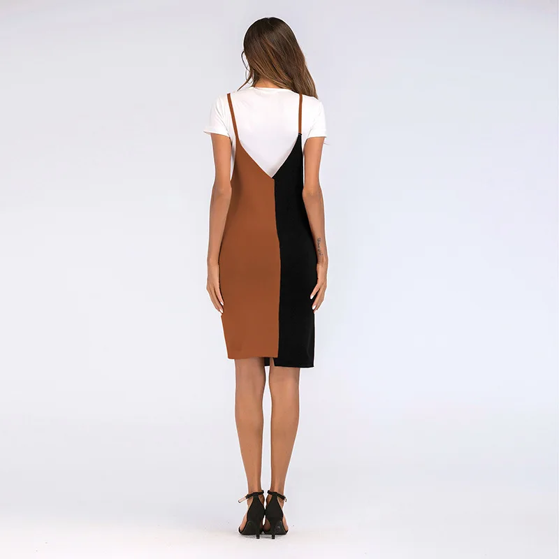 WHZHM Vestidos Повседневное платье-свитер без рукавов Женское зимнее сексуальное