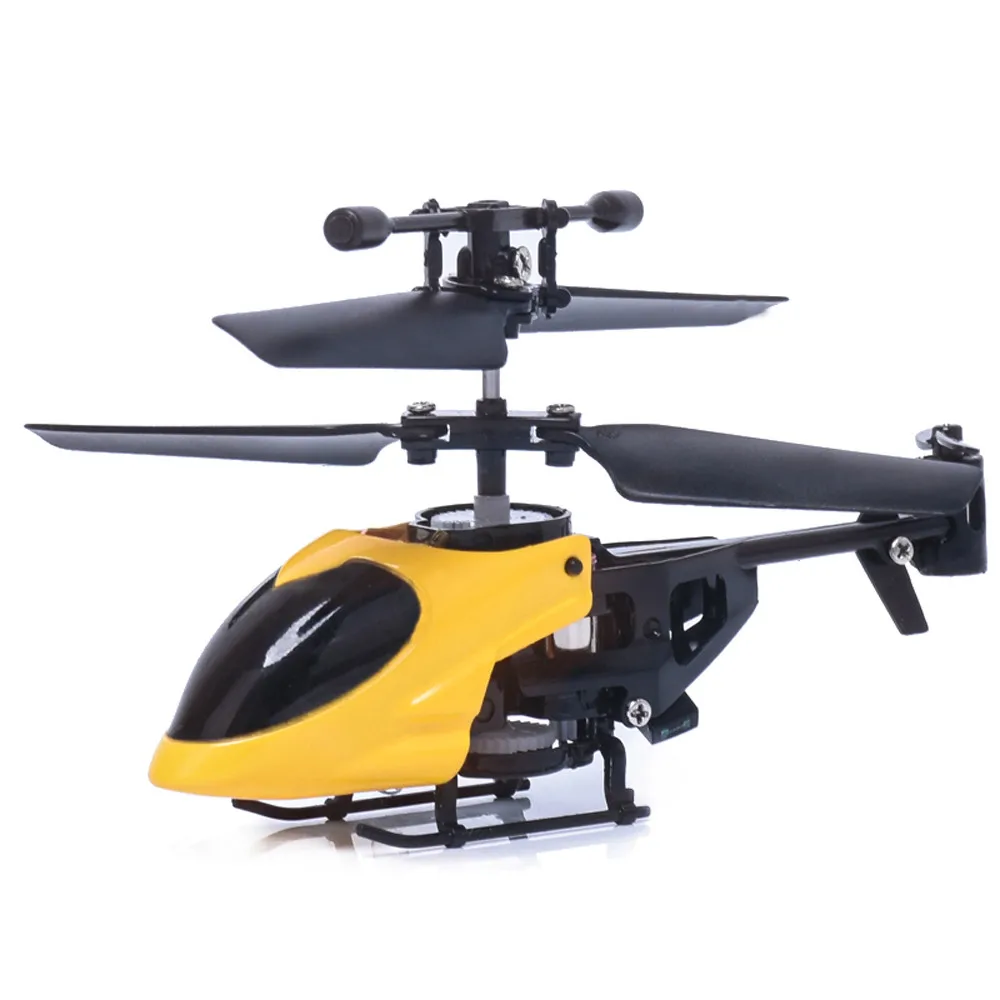 Yellow Hiinst вертолет качество пластик RC 5012 2CH мини Радиоуправляемый вертолет Радиоуправляемый самолет управляемый Лер мигающий светильник игрушки - Цвет: Yellow