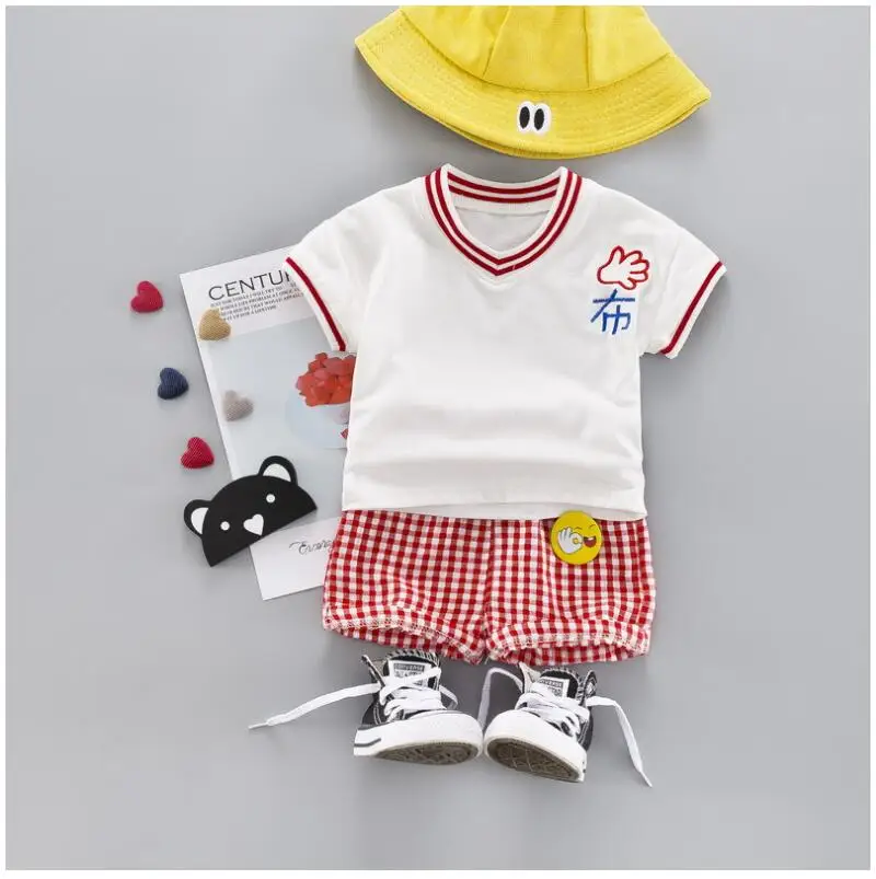 2019 летние комплекты одежды для маленьких мальчиков и девочек малышей футболка