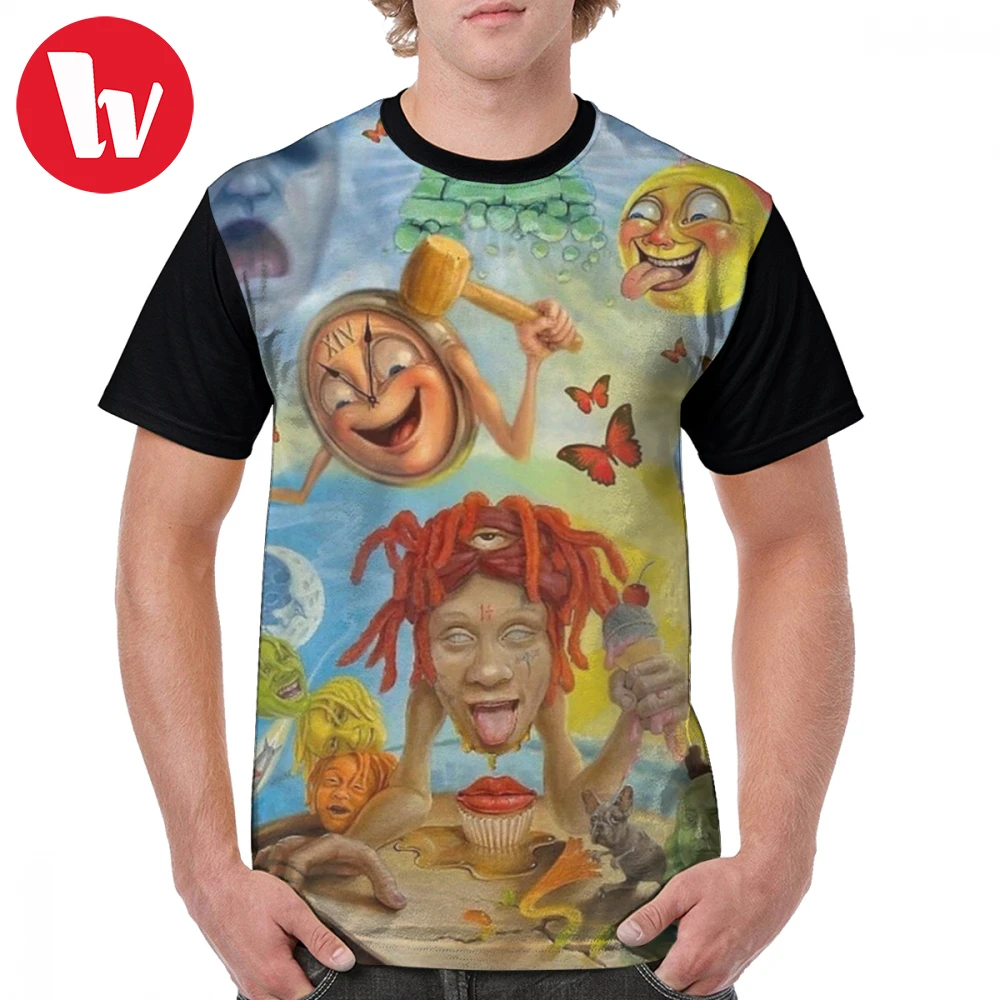 Trippie Redd футболка зеленая Redd Bona Tour футболка полиэстер Мужская графическая Футболка короткий рукав Базовая Милая футболка